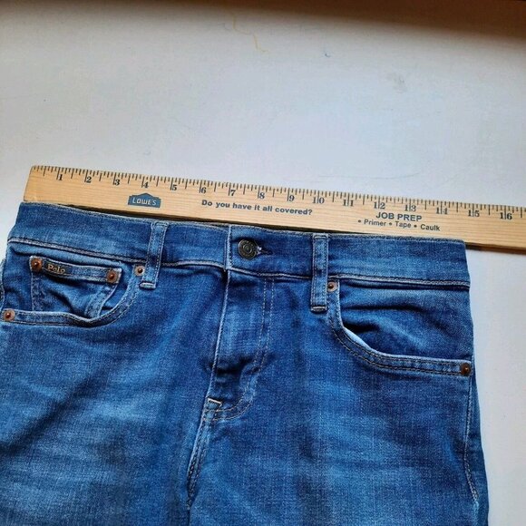 Polo Ralph Lauren Tompkins Skinny Crop Jeans Womens 27 Stretch Ripped Raw Hems - Picture 10 of 13